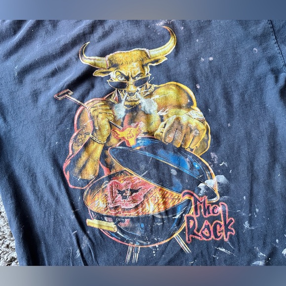 Vintage Thrashed WWF The Rock Do You Smell It t-shirt - Picture 2 of 7